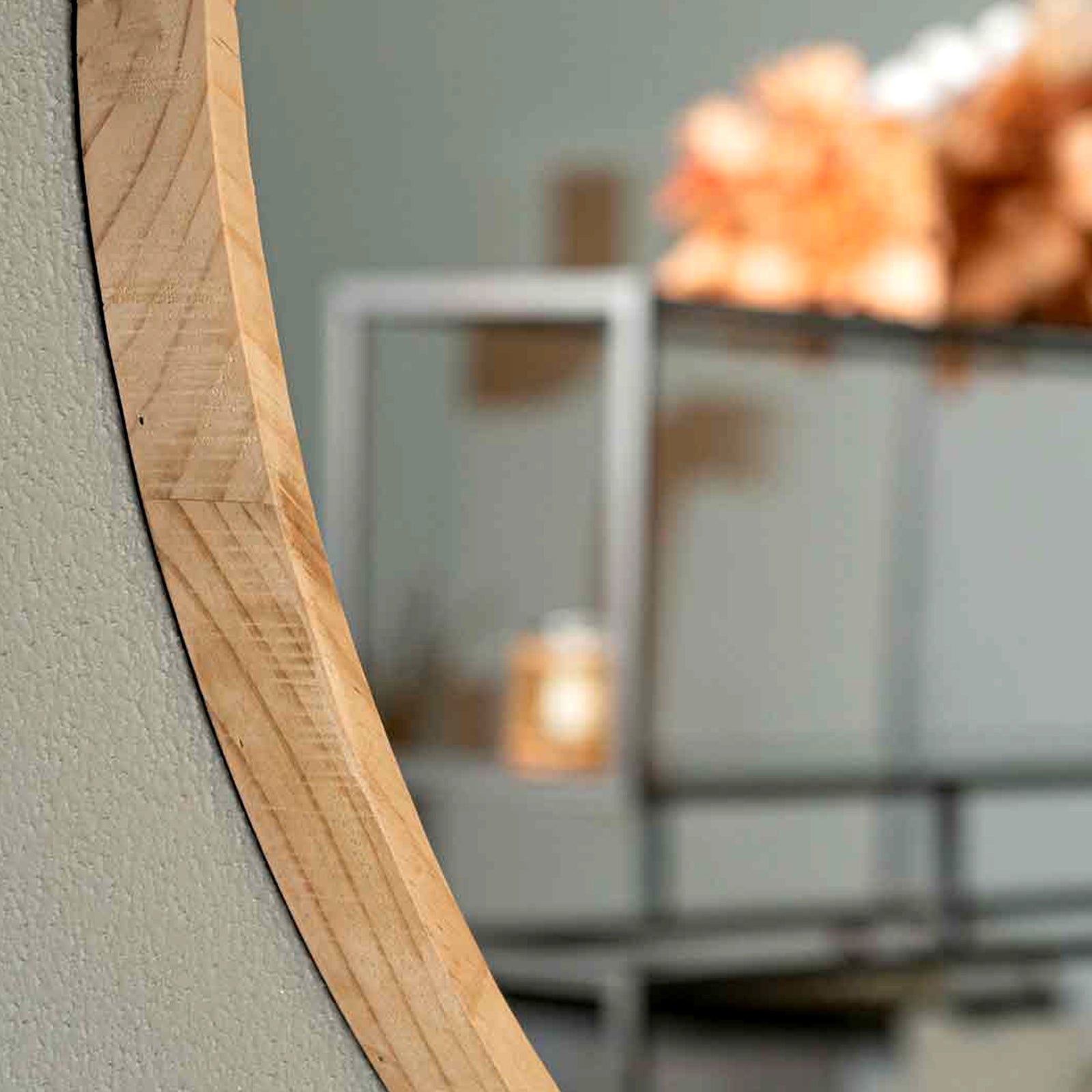 Hope Round Wood Mirror