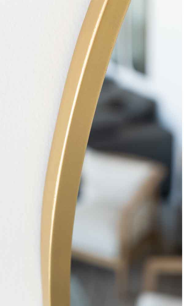 Round Mirror Gold Frame